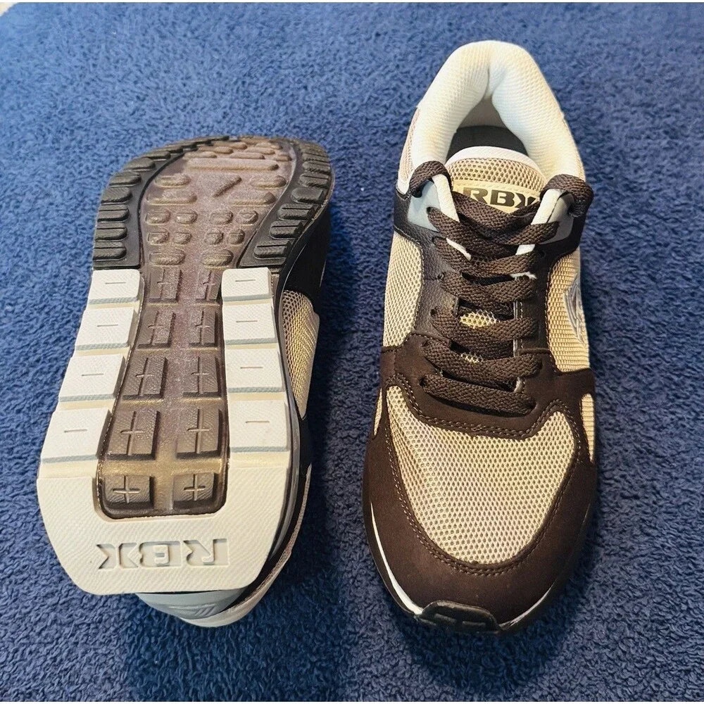 Reebok-RBX-Size 6-NEW-Brown/White/Grey-Athletic/Comfort